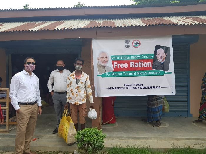 DC Dimapur Anoop Kinchi during the launching ANBS at Dimapur on June 18. (DIPR Photo)