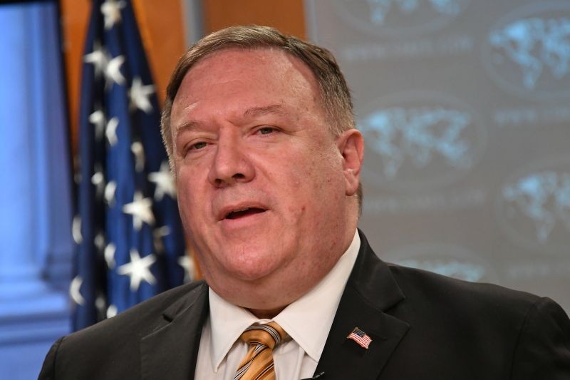 U.S. Secretary of State Mike Pompeo gives a news conference about dealings with China and Iran, and on the fight against the coronavirus disease (COVID-19) pandemic, in Washington, US on June 24, 2020. (REUTERS Photo)