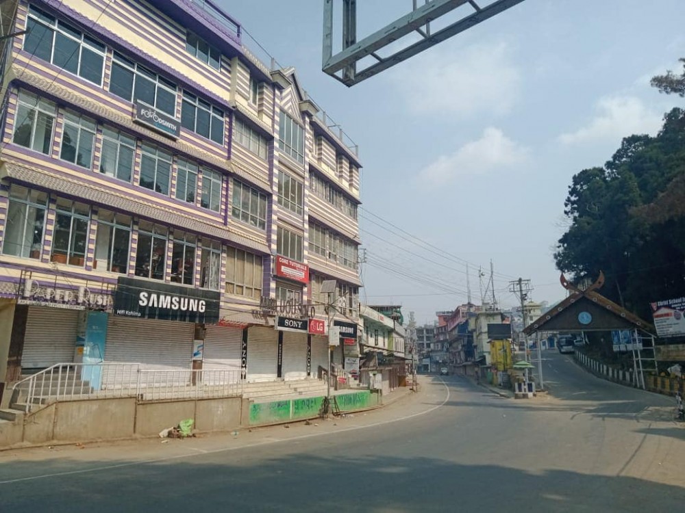 Nagaland's State Capital wears a deserted looks during the initial phase of lockdown. (Morung File Pho