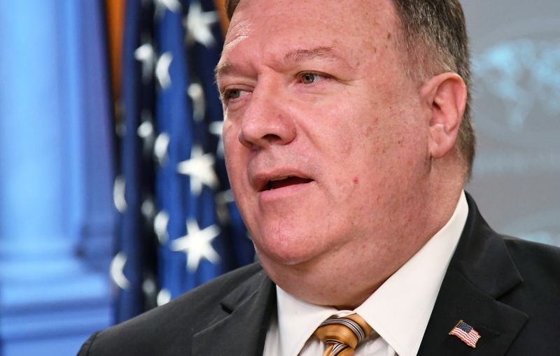 U.S. Secretary of State Mike Pompeo gives a news conference about dealings with China and Iran, and on the fight against the coronavirus disease (COVID-19) pandemic, in Washington, US on June 24, 2020. (REUTERS File Photo)