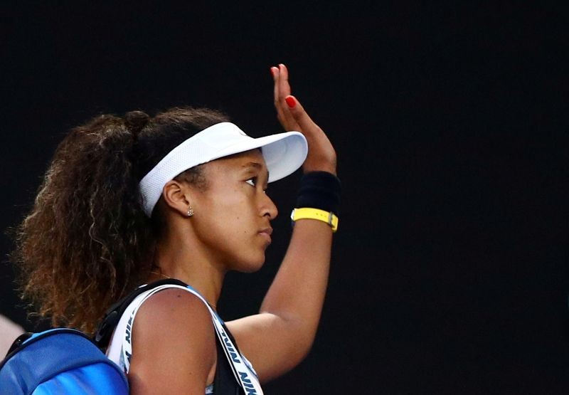 FILE PHOTO: Japan's Naomi Osaka looks dejected after the match against Cori Gauff of the U.S. REUTERS/Hannah Mckay/File Photo