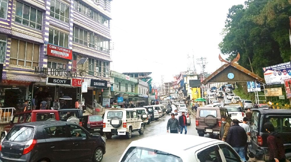 Traffic congestion in Nagaland’s state capital Kohima. The State Government through the Nagaland GIS & Remote Sensing Centre has proposed several development plans to ease traffic congestion in Kohima and Dimapur. (Morung Photo by Chizokho Vero)