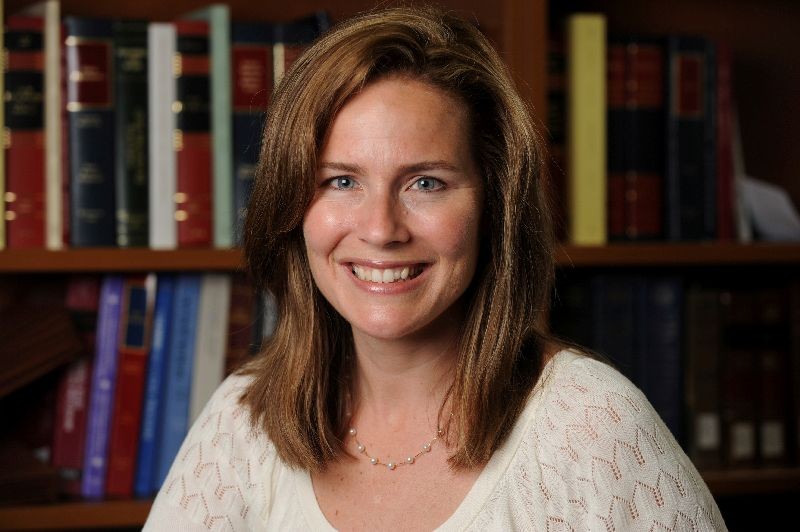 FILE PHOTO: U.S. Court of Appeals for the Seventh Circuit Judge Amy Coney Barrett, a law professor at Notre Dame  University, poses in an undated photograph obtained from Notre Dame University September 19, 2020.  Matt Cashore/Notre Dame University/Handout via REUTERS