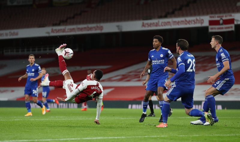 Soccer Football - Premier League - Arsenal v Leicester City - Emirates Stadium, London, Britain - October 25, 2020  Arsenal's Gabriel Pool via REUTERS/Catherine Ivill