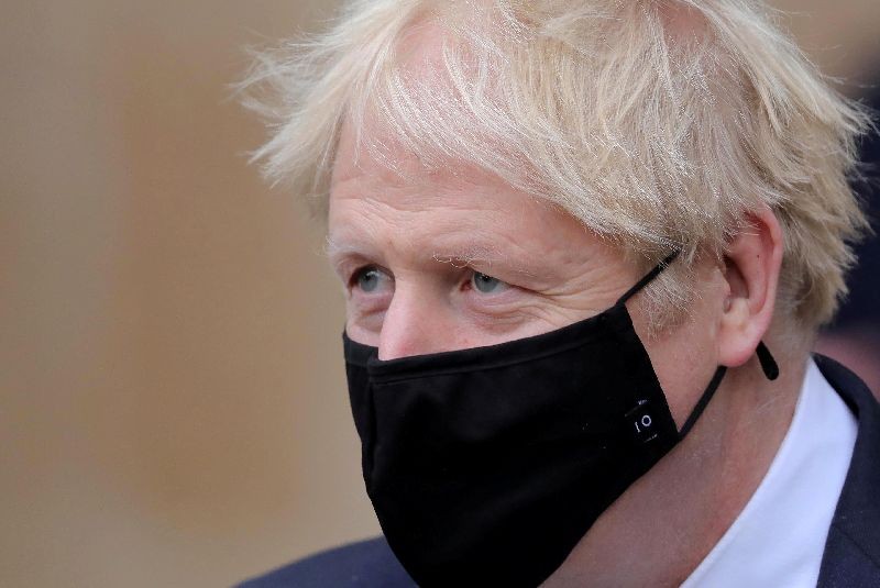 Britain's Prime Minister Boris Johnson looks on after a service marking Armistice Day at Westminster Abbey in London, Britain November 11, 2020. Aaron Chown/PA Wire/Pool via REUTERS/File Photo