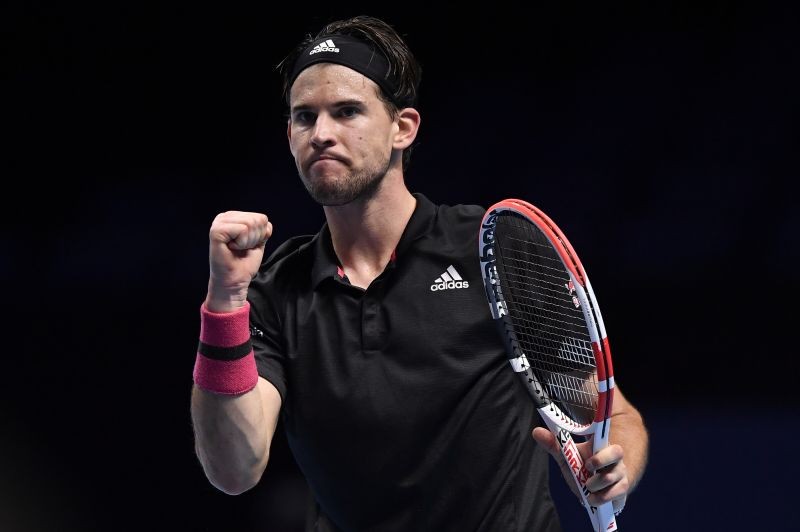 Tennis - ATP Finals - The O2, London, Britain - November 22, 2020 Austria's Dominic Thiem reacts during his final match against Russia's Daniil Medvedev REUTERS/Toby Melville