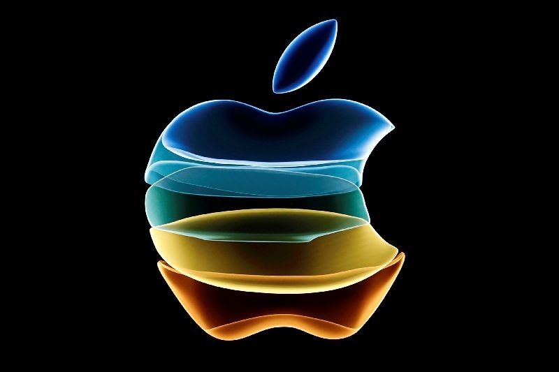 The Apple logo is displayed at an event at their headquarters in Cupertino, California, U.S. September 10, 2019. REUTERS/Stephen Lam/File Photo