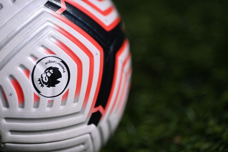 FILE PHOTO: General view of a match ball before the match Pool via REUTERS/Laurence Griffiths /File Photo