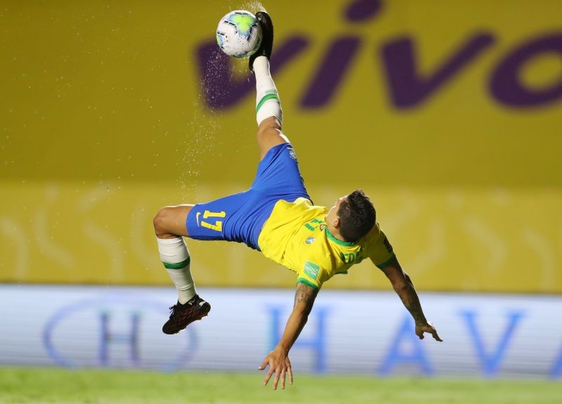 Brazil's Pedro in action Fernando Bizerra/Pool via REUTERS