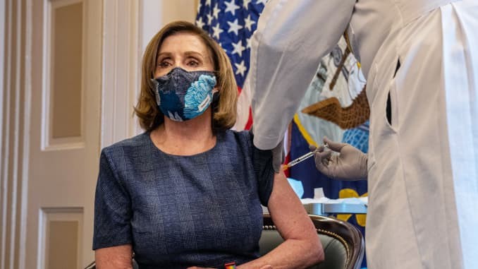 Speaker of the US House of Representatives Nancy Pelosi