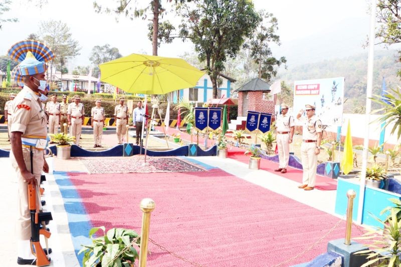 Ceremonial Guard of Honour during 82nd foundation day on March 19. (Morung Photo)