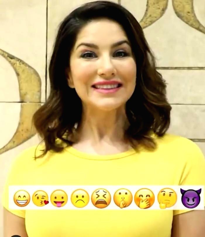 Sunny Leone acts out her favourite emojis