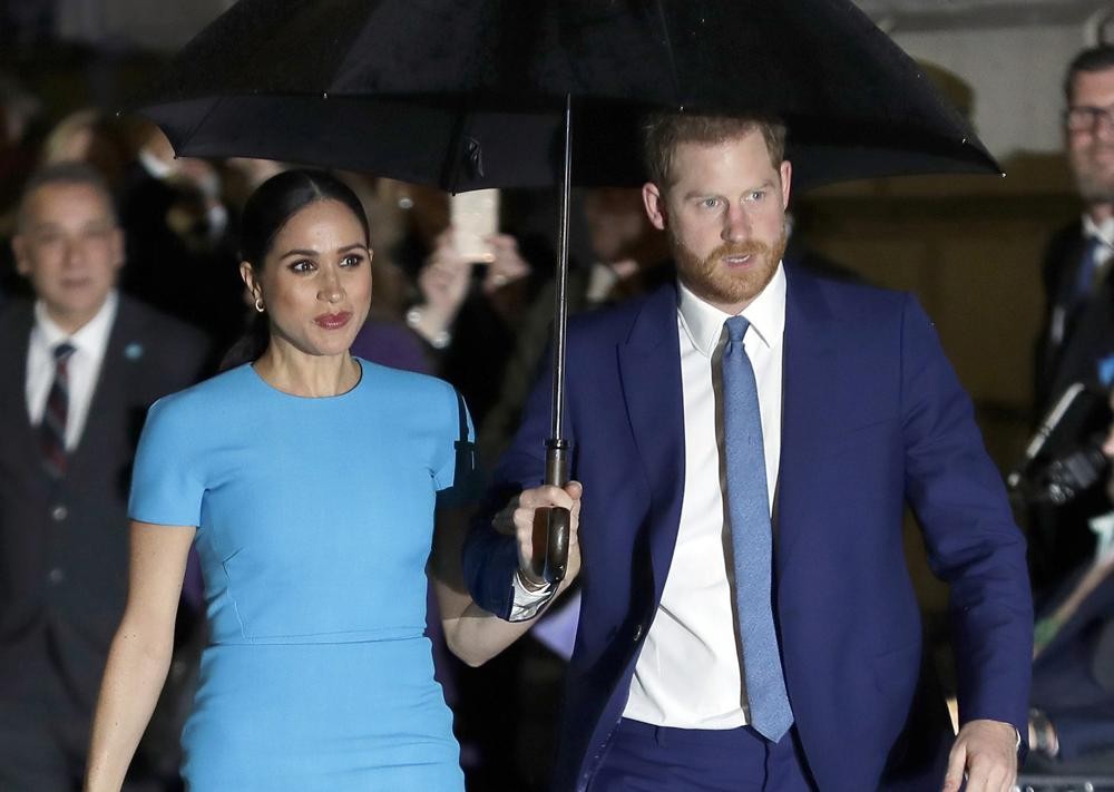 FILE - In this March 5, 2020, file photo, Britain s Prince Harry and Meghan, Duchess of Sussex, arrive at the annual Endeavour Fund Awards in London. Meghan and Prince Harry’s second Netflix project will focus on a 12-year-old girl’s adventures in an animated series. The Duke and Duchess of Sussex’s Archewell Productions announced Wednesday, July 14, 2021, that the working title “Pearl” will be developed for the streaming service. (AP Photo/Kirsty Wigglesworth, File)