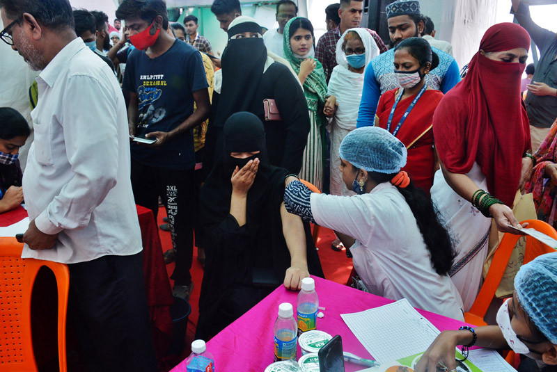 Beneficiaries wait to receive COVID-19 vaccine. (PTI File Photo)