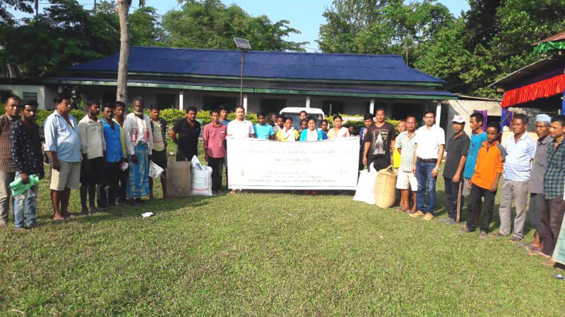 Participants during the training programme on participatory seed production of toria and field pea conducted at Dhansiripar village of Dimapur district on October 26. (Photo Courtesy: ICAR Medziphema) 