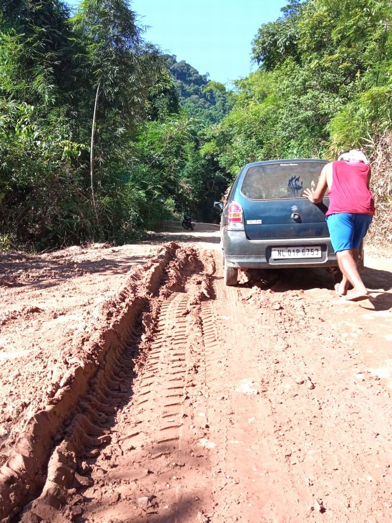 Vehicles require muscle to negotiate the deplorable Longnak-Mangkolemba road. The citizens of Mangkolemba sub-division, Mokokchung have been waiting for over 3 decades for the Nagaland state government to repair the 11-km road, which links up with the Mariani-Mokokchung road (NH 702-D).