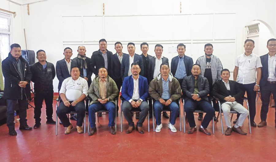 Officials during the Eastern Naga Students’ Federation first presidential meet held at DUDA guest house, Kohima.