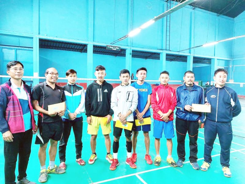 Winners of the Tokhu Emong Open Badminton Championship held in Wokha.