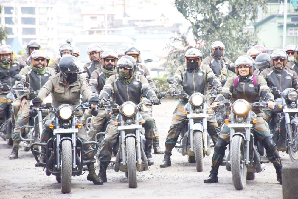The Assam Rifles motorcycle rally being organised in collaboration with JAWA Motorcycles to commemorate 75th Anniversary of India’s Independence passed through Kohima on November 12.