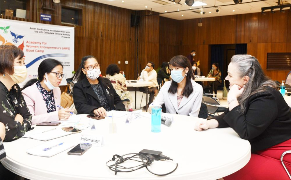 25 selected women entrepreneurs from Northeast are attending boot camp at the American Center in Kolkata on November 12 and 13.