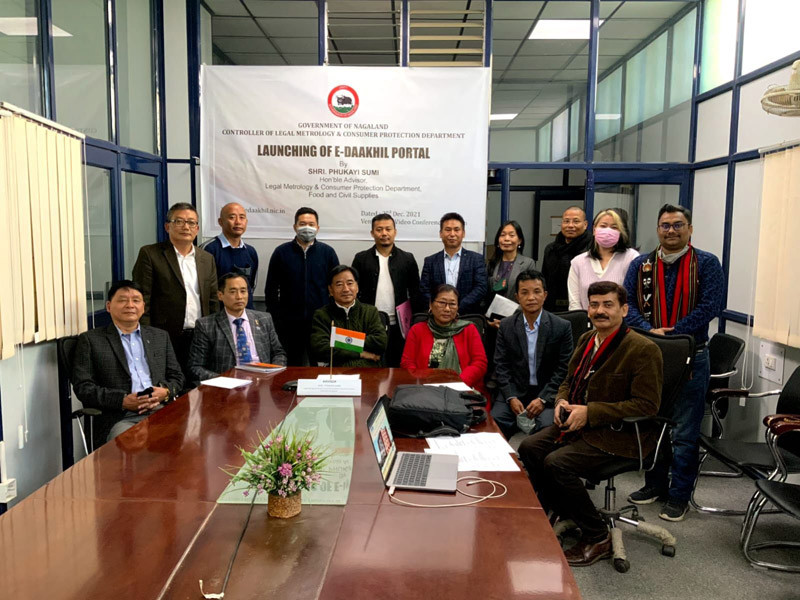Advisor Phukavi along with NIC officials and others during the launch of eDaakhil portal at NIC Nagaland Secretariat held on December 2. (DIPR Photo)