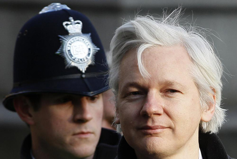 Julian Assange, the 40-year-old WikiLeaks founder, arrives at the Supreme Court in London, Wednesday, Feb. 1, 2012. Assange's legal team is making a final effort at Britain's Supreme Court to avoid his extradition to Sweden. Assange is wanted by Swedish authorities over sex crimes allegations stemming from a visit to the country in 2010. He denies any wrongdoing.(AP  File Photo)