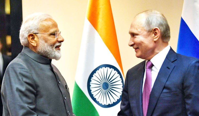 Prime Minister Narendra Modi and Russian President Vladimir Putin. (IANS/PIB File Photo)
