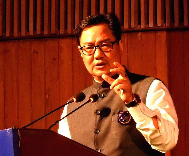 Union Minister for Law and Justice Kiren Rijiju. (IANS File Photo)