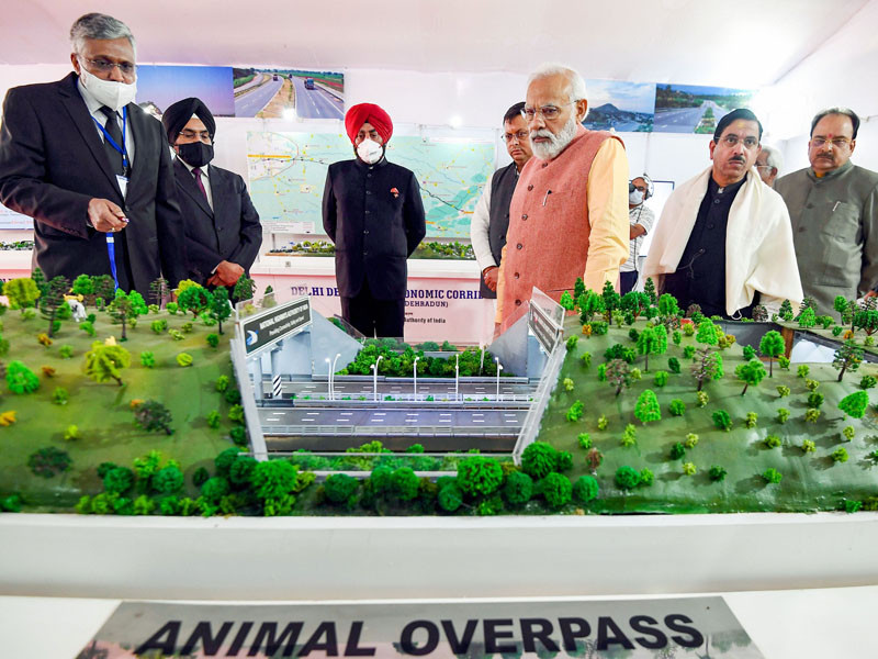 Prime Minister Narendra Modi during an exhibition in Dehradun on December 4, 2021. (PTI Photo)