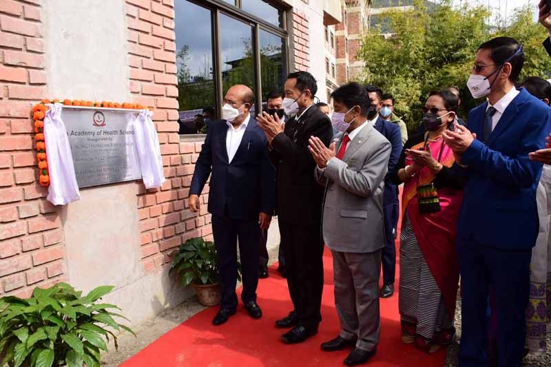 Manipur Chief Minister N Biren Singh inaugurates Shija Academy of Health Sciences (SAHS) located at Langol in Imphal West district on December 22.  (NNN Photo)