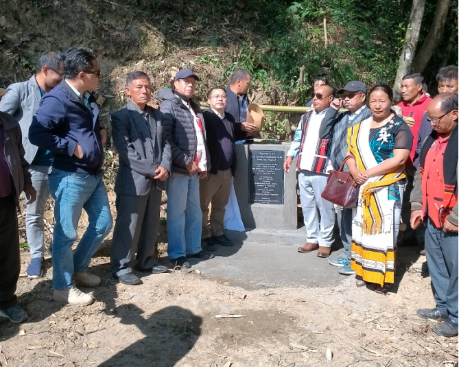 Attendees during the laying of foundation stone for Rani Gaidinliu Memorial Park in Poilwa on December 11.  (Photo Courtesy: TDC, Poilwa)