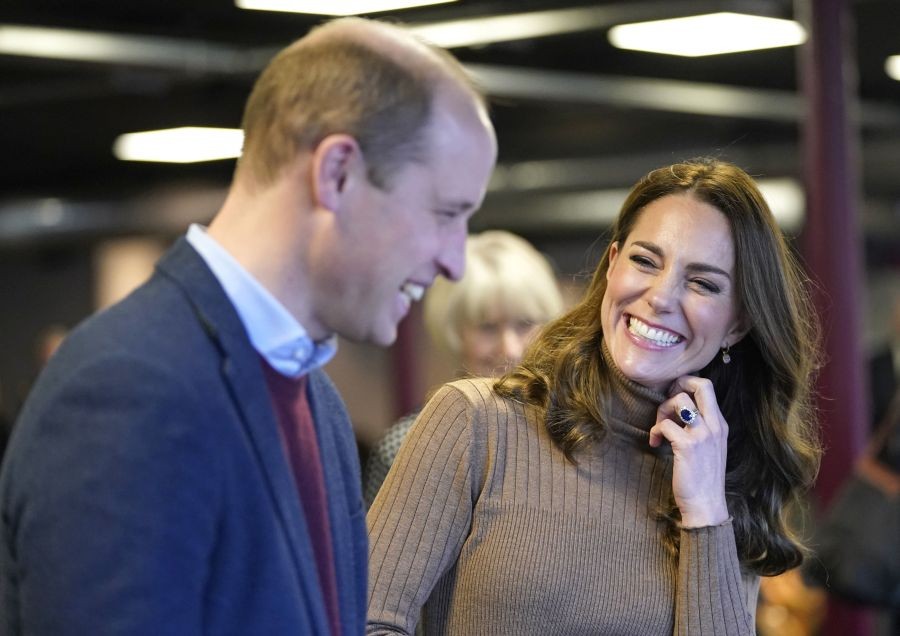 Britain's Prince William and Kate, Duchess of Burnley:Cambridge during a visit to the Church on the Street in Burnley, England, Thursday, Jan. 20, 2022, where they are meeting with volunteers and staff to hear about their motivations for working with Church on the Street as well as a number of service users to hear about their experiences first-hand. AP/PTI Photo