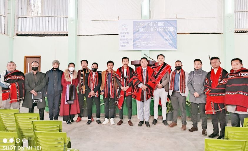 Pfutsero Town Chakhesang Students’ Union introductory and consultative programme was held at TT hall, Pfutsero on January 25. (Photo Courtesy: PTCSU)