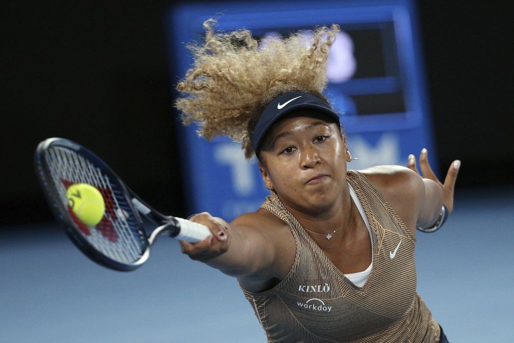 Melbourne: Naomi Osaka of Japan plays a forehand during their singles match against Andrea Petkovic of Germany at Summer Set tennis tournament ahead of the Australian Open in Melbourne, Australia, Friday, Jan. 7, 2022. AP/PTI(