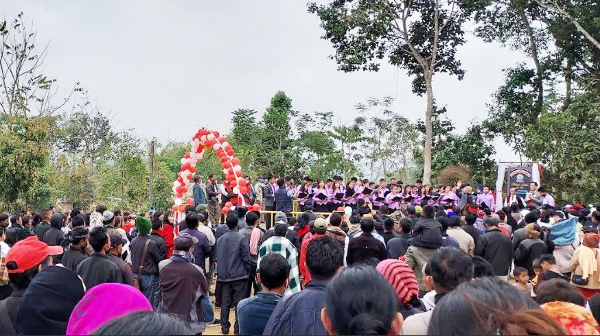 A section of the gathering during the Lilen village and Church platinum jubilee celebration held on January 24.
