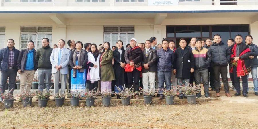 Delegates along with Liangmai Baptist Association Staff and Office Bearers during the  38th Annual Session of the Association held from January 22-23 at its Mission Centre, Mission Centre, Tening ADC Headquarter.