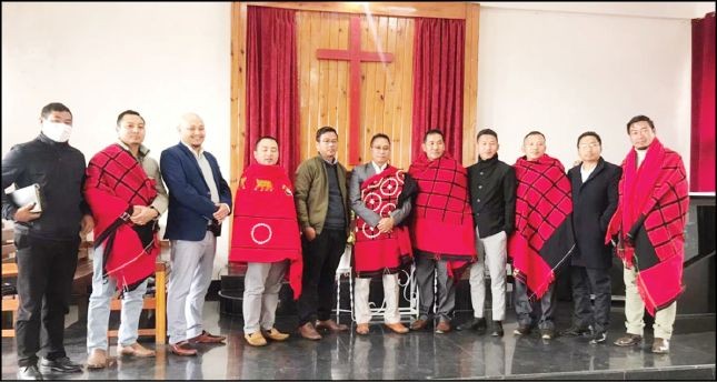 YTC officials during the thanksgiving services held in all Yimkhiung churches across Nagaland on January 23.
