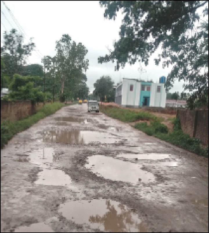 Chümoukedima Village Council (CVC) highlights the road conditions in 2nd Gate, Chümoukedima Town to Chümoukedima Village, main road connecting ward - 5, 6, 7, 8, & 9 and NIT Nagaland which have been “left unrepaired for 20 years.” (Photo Courtesy: CVC)