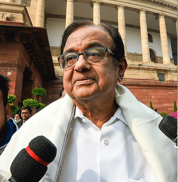 Senior Congress leader P Chidambaram. (PTI File Photo)