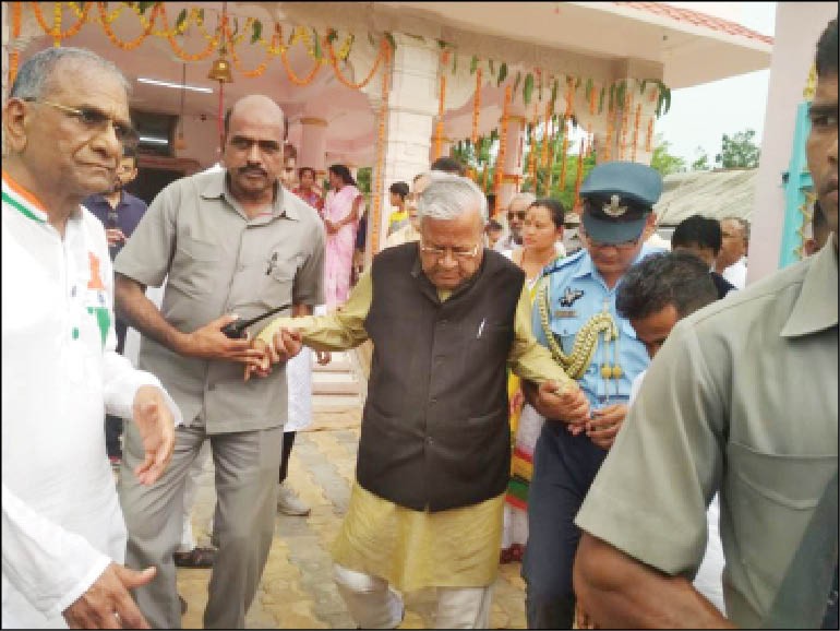 Nagaland Governor, PB Acharya after inaugurating the Shiva temple at Dhansiripar village on June 17. (Morung Photo)