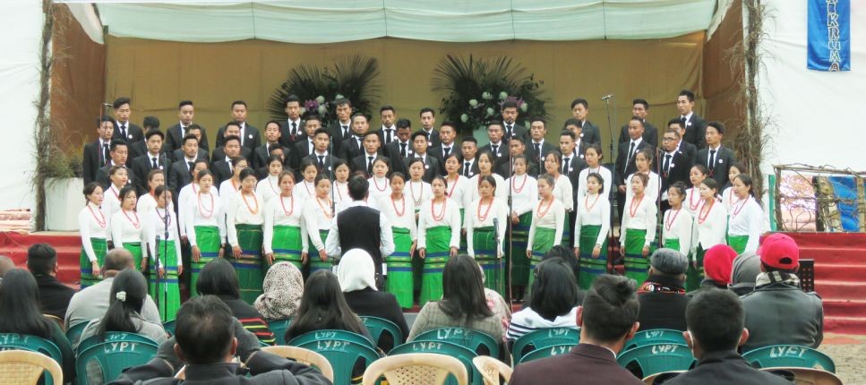 Khulazu Basa village choir, winner of the theme song of the seventh edition of the JCBKK held at Thipuzu village.