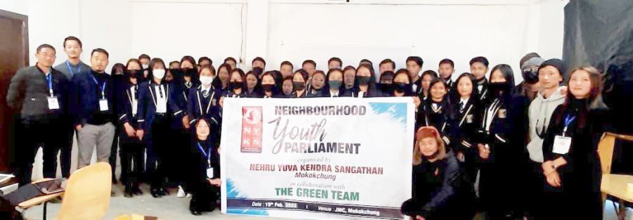 Participants during the Neighborhood Youth Parliament held at Jubilee Memorial College, Mokokchung on February 19. (Morung Photo)