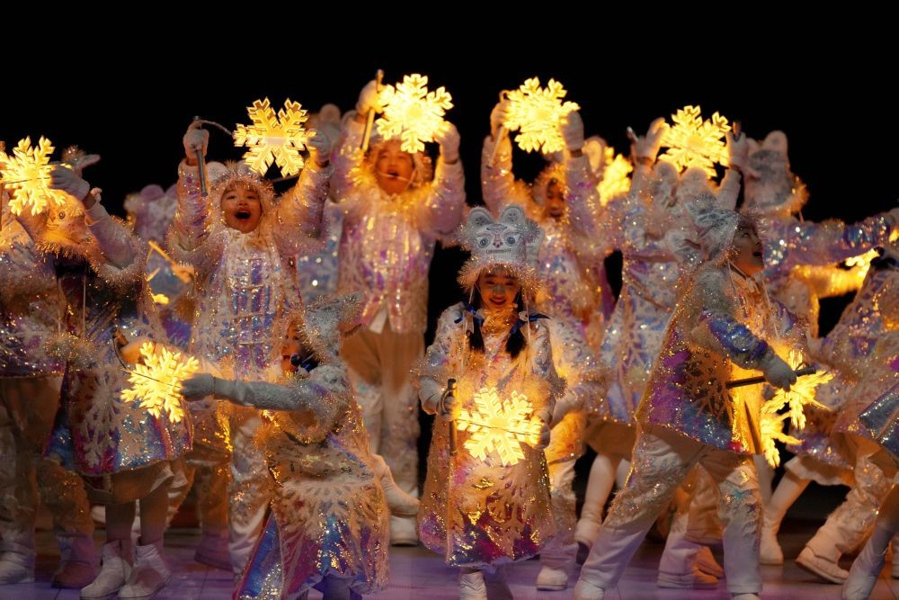 Beijing : Performers participate at the closing ceremony of the 2022 Winter Olympics, Sunday, Feb. 20, 2022, in Beijing.  AP/PTI