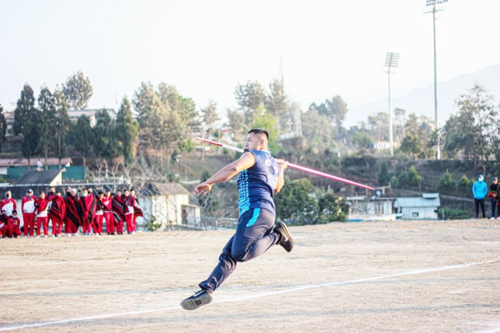 Glimpses of athletic events on day two of ASA 50th meet 2022 in Kohima on February 15. (Photo Courtesy: Viko)