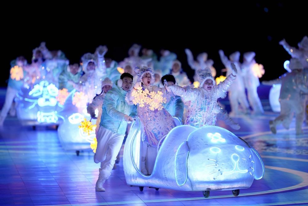 Beijing : Performers participate in the closing ceremony of the 2022 Winter Olympics, Sunday, Feb. 20, 2022, in Beijing. AP/PTI(