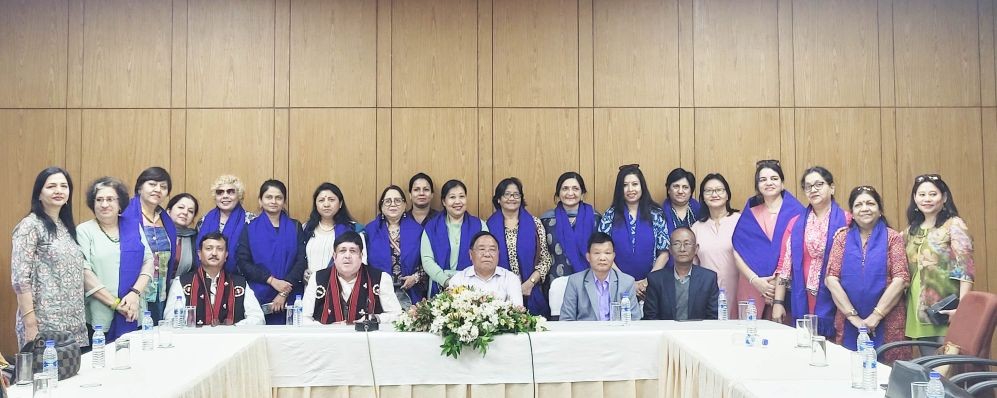 NCUI President Dileep Sanghani, Minister Kaito and others in Kohima on March 10. (Morung Photo)