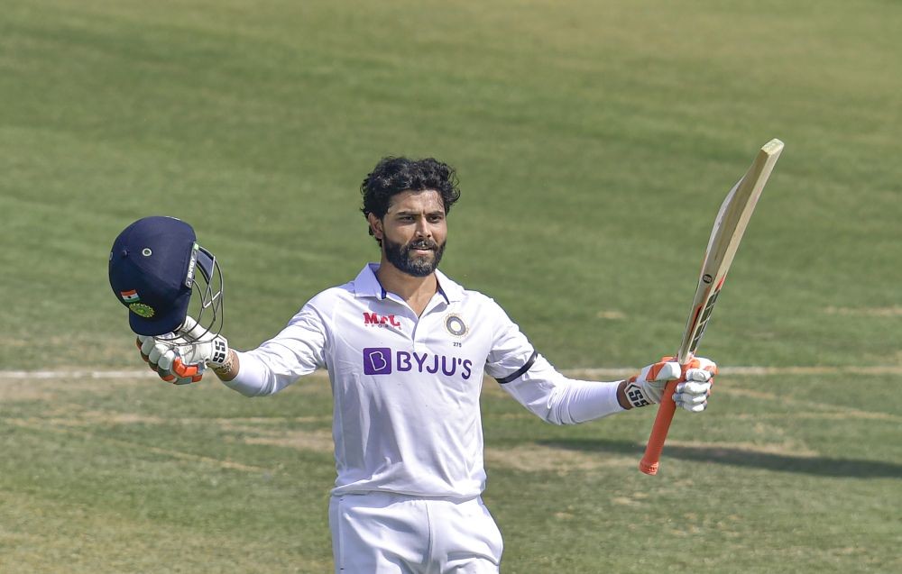 Jadeja smashes 175 not out as India declare at 574 for 8