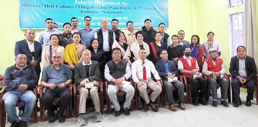 MLA Keneizhakho Nakhro with others at the programme. (Morung Photo)