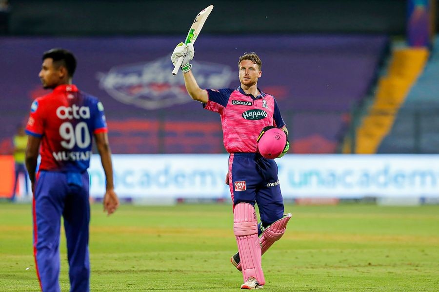 Buttler hits his 3rd ton of ongoing IPL season to power RR to 222/2 against DC