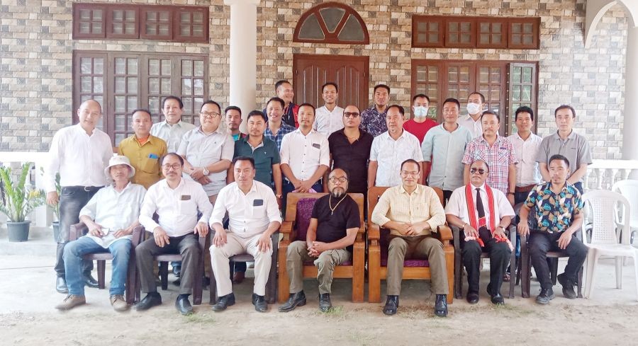 Zeliangrong tribal leaders with the collective leadership of the NSCN/GPRN on April 26. (Photo Courtesy: MIP)